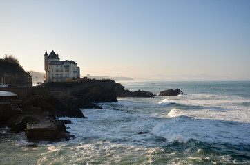 La côte à Biarritz