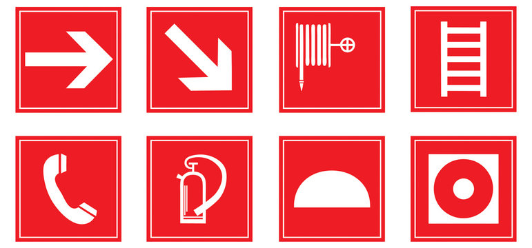 Brandschutzzeichen Set