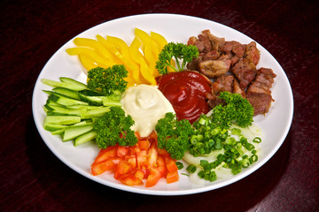 Meat and vegetable allsorts