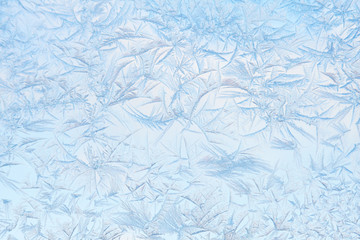 Freeze pattern on winter window