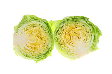 Chinese Cabbages With Sectional View