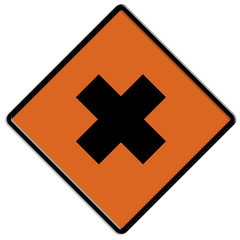 Gefahrstoff Schild Achtung