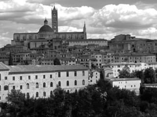 Fototapeta premium Panorama di Siena