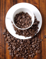 Cup on wood