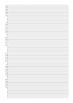 collegeblockblatt liniert