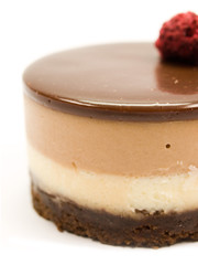 Cake of chocolate