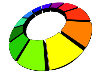 Obraz premium Farben Palette bunt Regenbogen