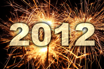 Wunderkerzen mit Jahreszahl 2012