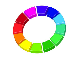 Obraz premium Farben Palette bunt Regenbogen