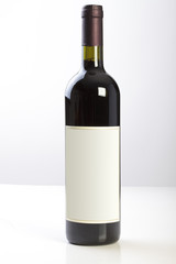 blank wine bottle