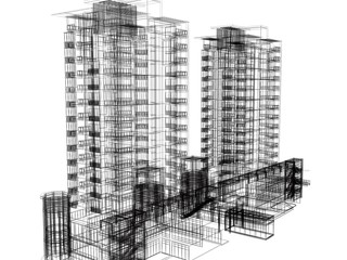 Abstract modern building