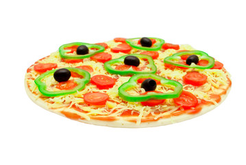 pizza  isolated on white background