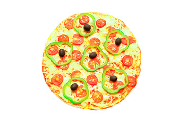 pizza  isolated on white background