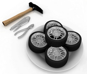 service and repair wheels