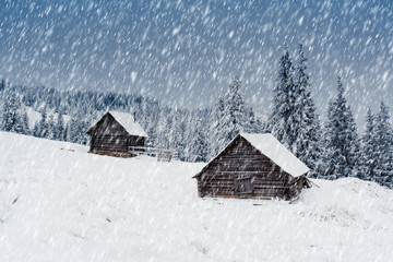 winter in mountains