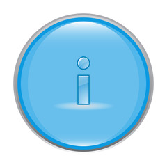 blue glossy info icon