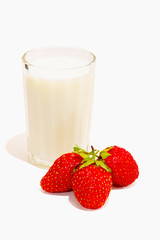 Strawberry and milk.