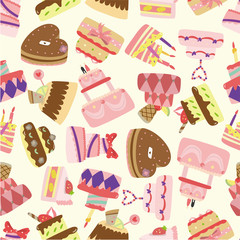 seamless cake pattern