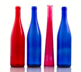 four wine bottles