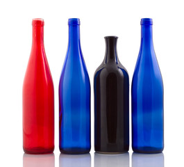 four wine bottles