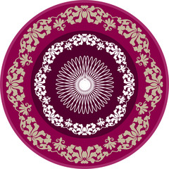 Round lace pattern