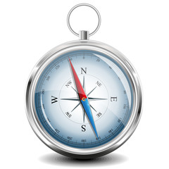 Compass with windrose. Vector Illustration.