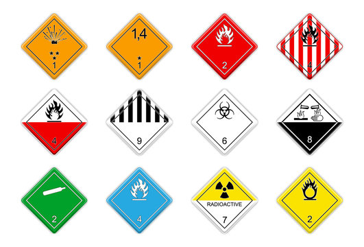 Logistic Hazardous signs