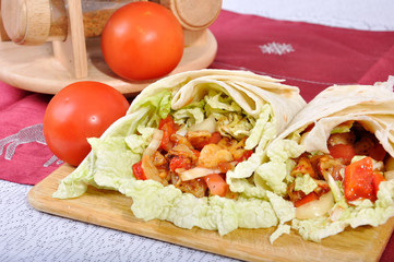 Fresh diet kebab - traditional turkish food