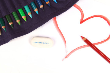 Pencil Drawn Happy Valentines Day Heart