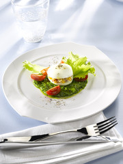 oeuf surprise à la sauve verte