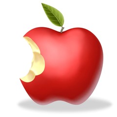 red apple