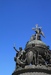 Obraz premium monument of the millennium to Russia in Great Novgorod
