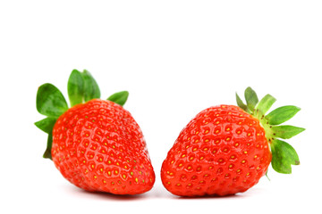 strawberry pile isolated