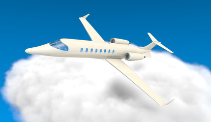 Naklejka premium Flying Plane