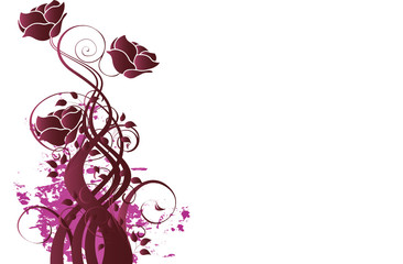 grunge de roses violettes