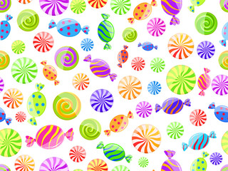 colorful striped candy seamless pattern