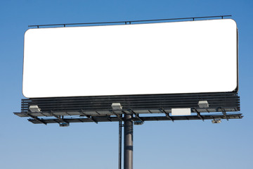 Obraz premium Blank billboard against blue sky