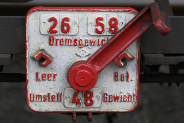 Details eines Güterwagons