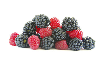 raspberry and blackberry