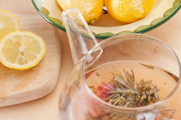 flowering tea and citrus