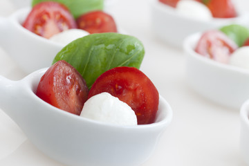 Close Up of Caprese Appetizers