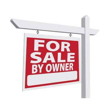 For Sale By Owner Vector Real Estate Sign