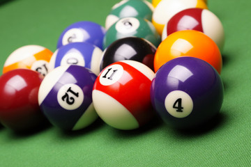 Billiard balls