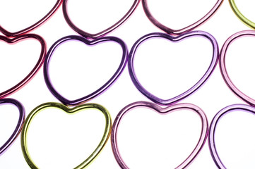 Metallic Heart Abstract Background