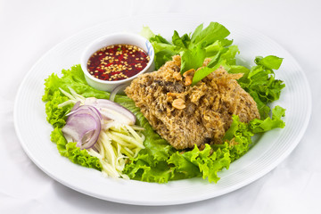 Thai style Catfish Salad