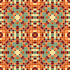 Vector seamless mosaic ornaments