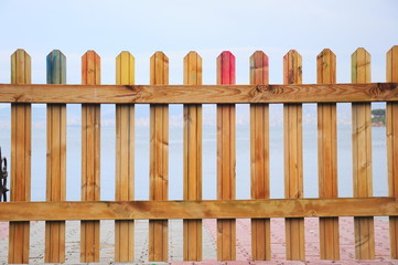 wooden fence as a background