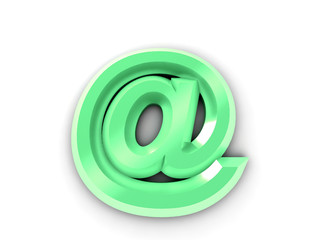 Abstract stylized E-mail symbol