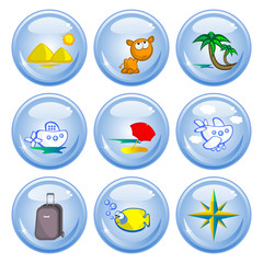 tourism buttons