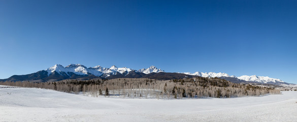 San Juan Mountains Winter Panorama
